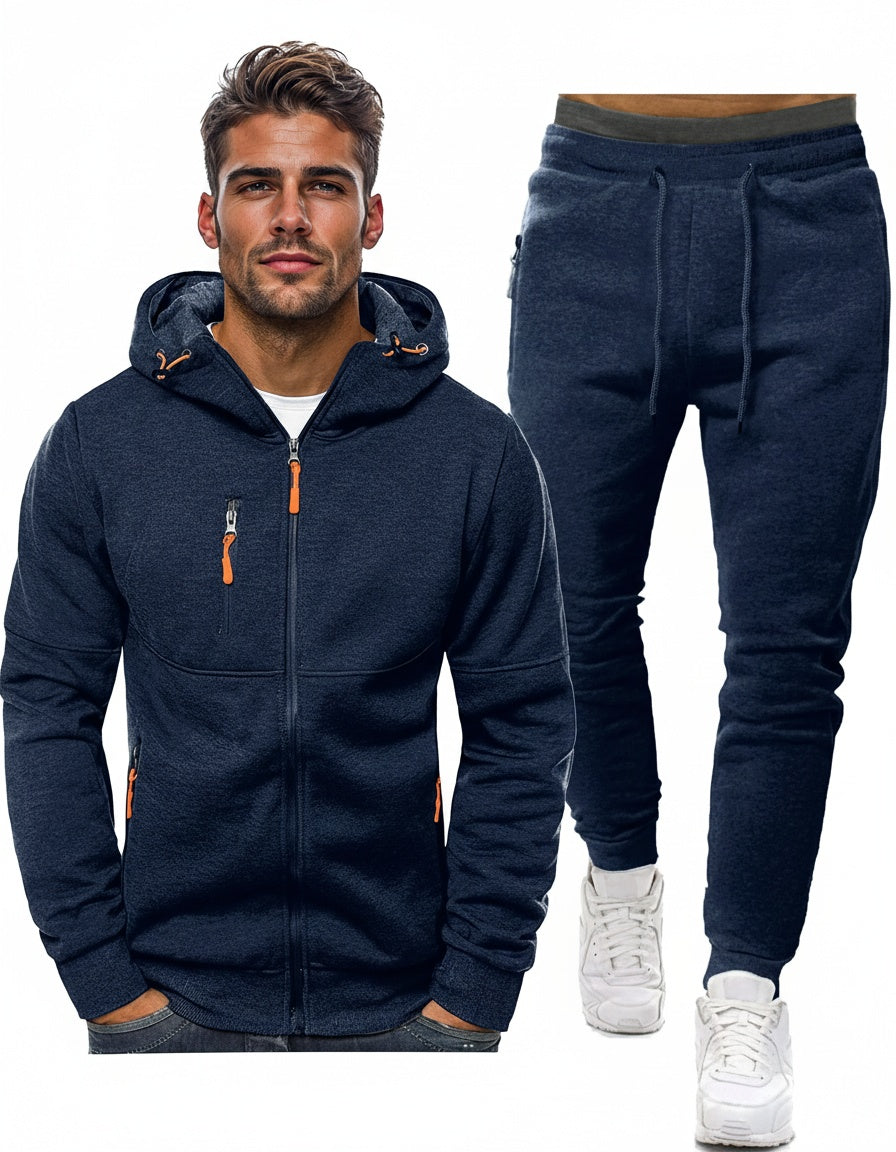 Darío | Conjunto Deportivo Hombre con Capucha Cremallera