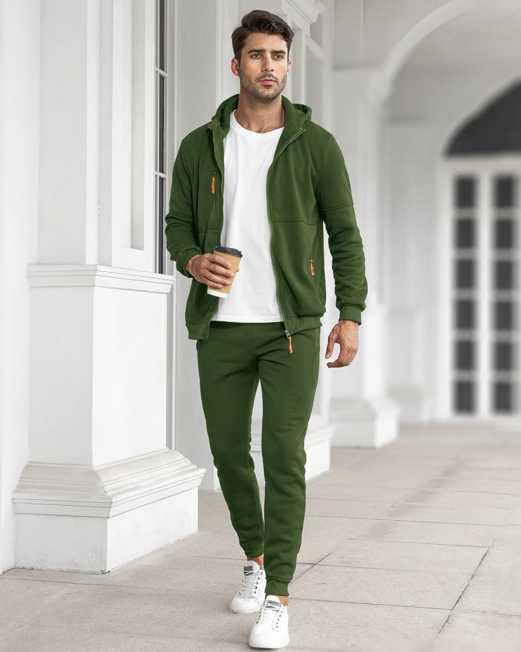 Darío | Conjunto Deportivo Hombre con Capucha Cremallera