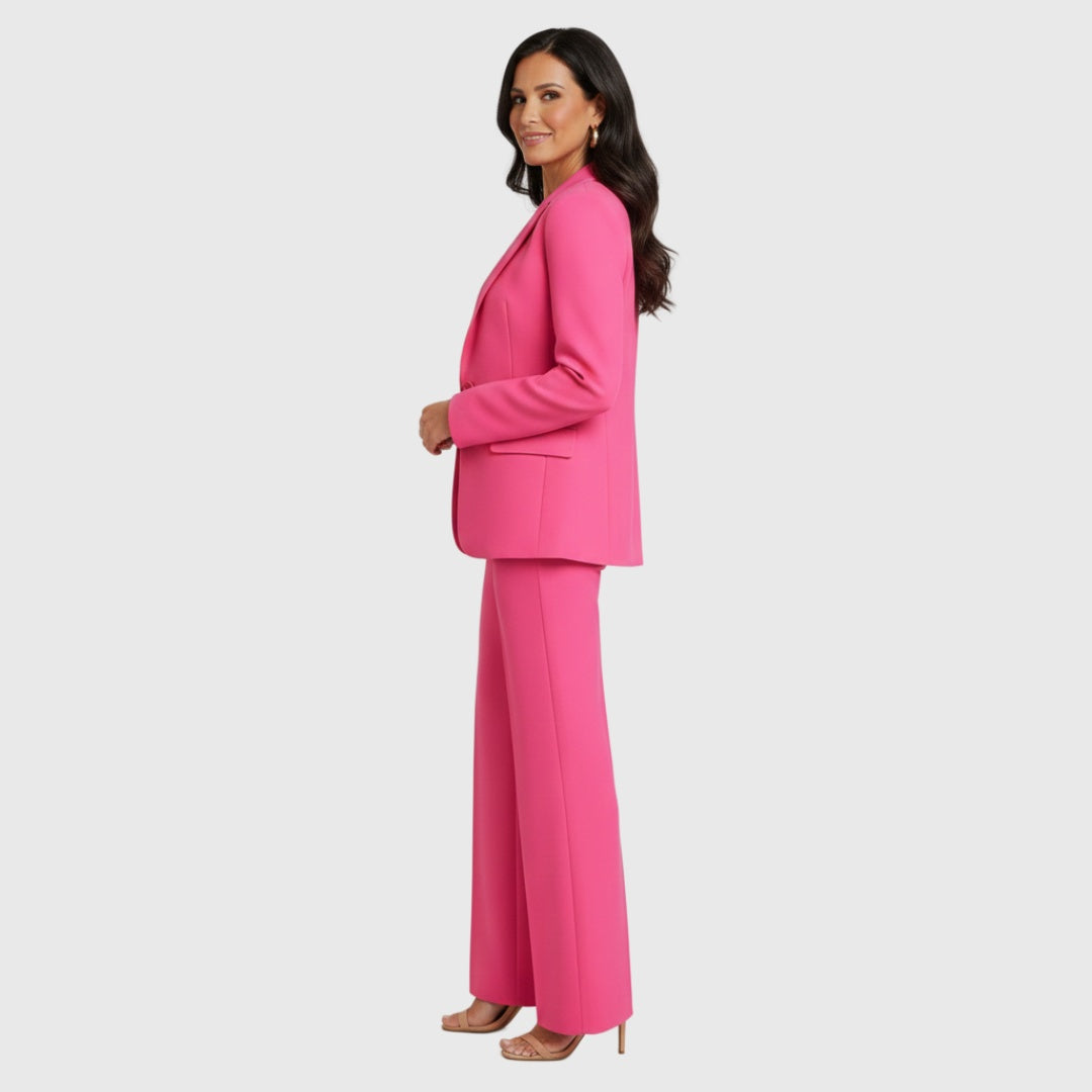 Jimena | Traje Elegante de Chaqueta Mujer Blazer Estructurado Pantalón Recto