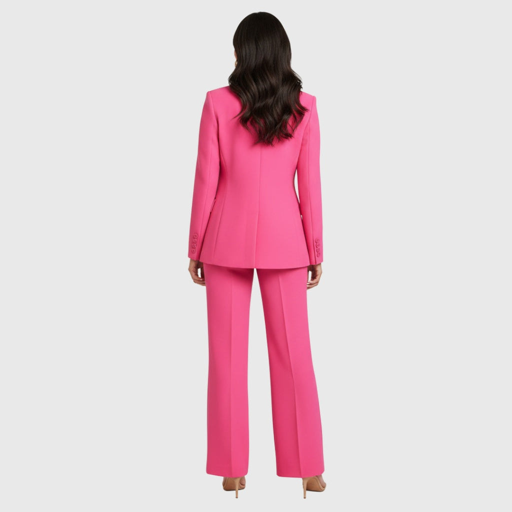 Jimena | Traje Elegante de Chaqueta Mujer Blazer Estructurado Pantalón Recto