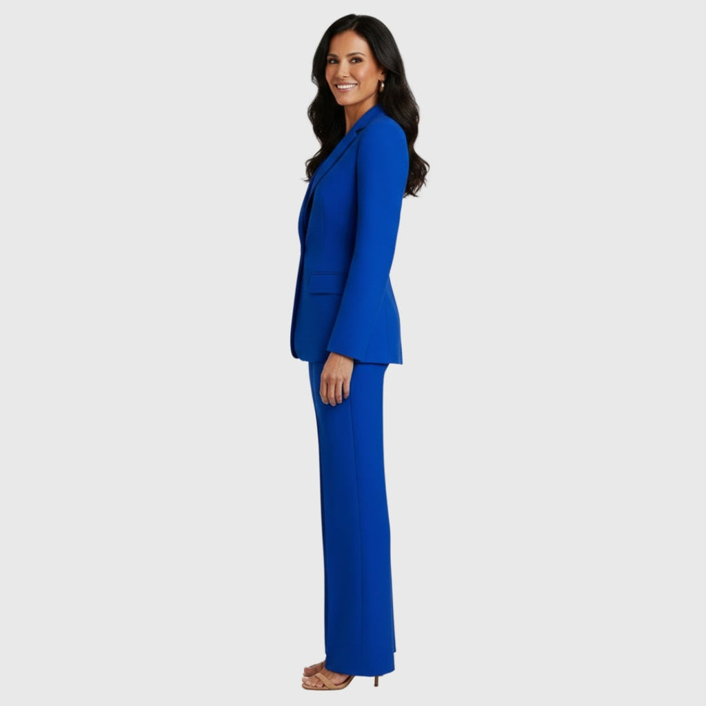 Jimena | Traje Elegante de Chaqueta Mujer Blazer Estructurado Pantalón Recto
