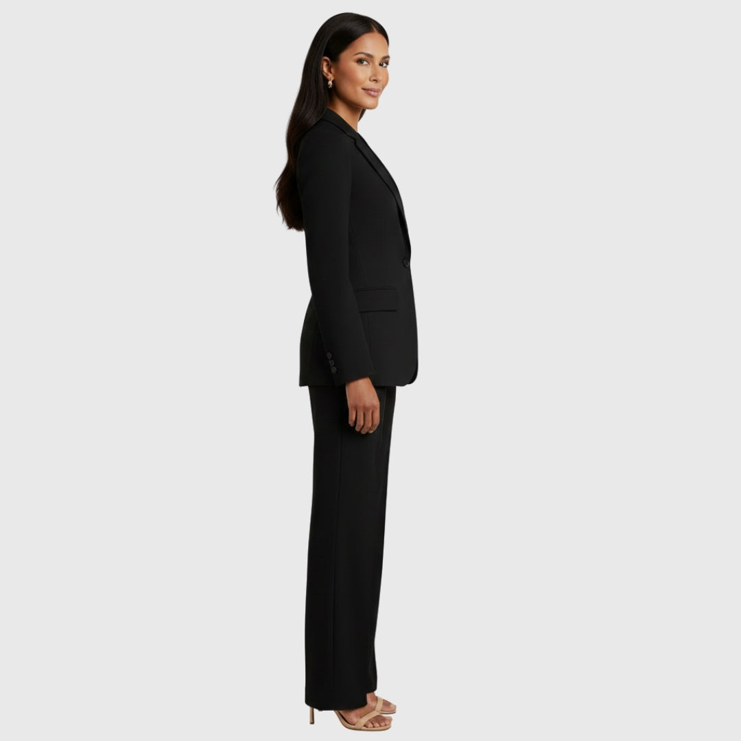 Jimena | Traje Elegante de Chaqueta Mujer Blazer Estructurado Pantalón Recto