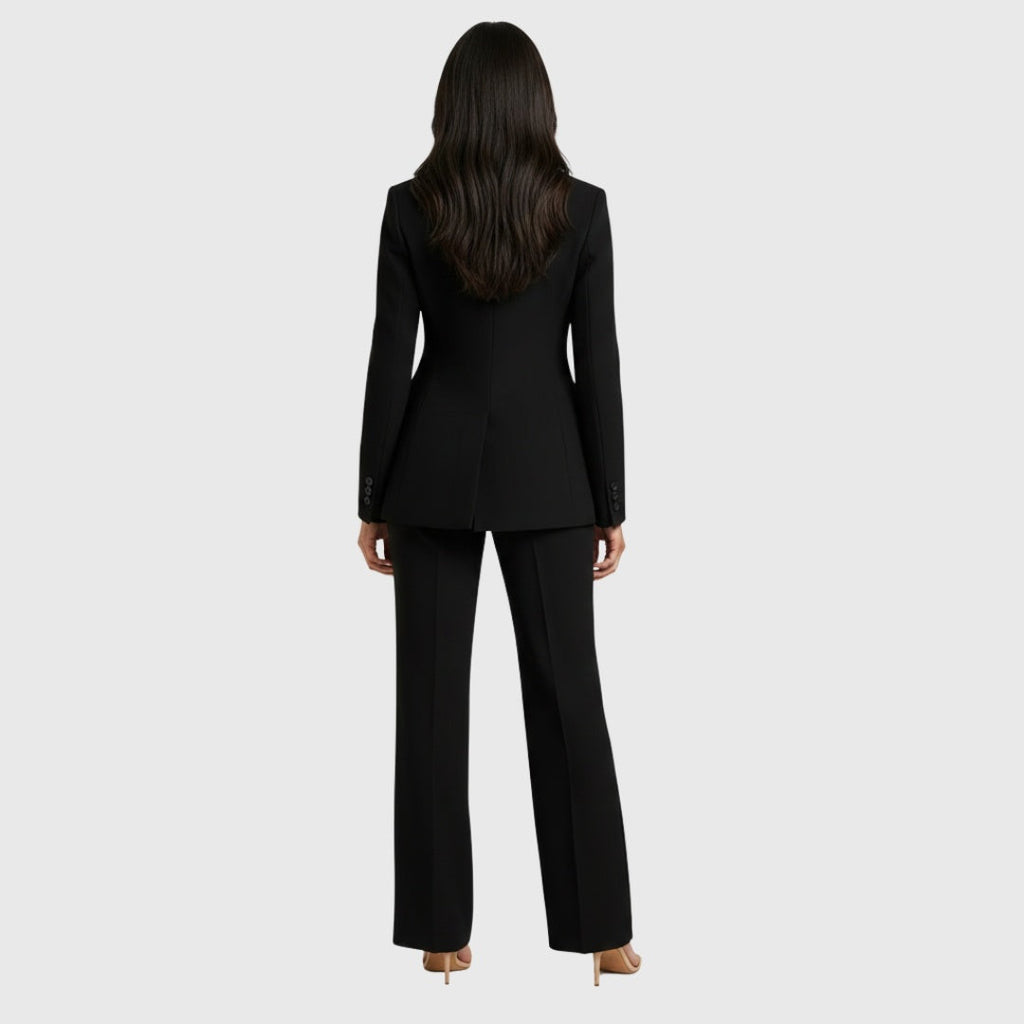 Jimena | Traje Elegante de Chaqueta Mujer Blazer Estructurado Pantalón Recto