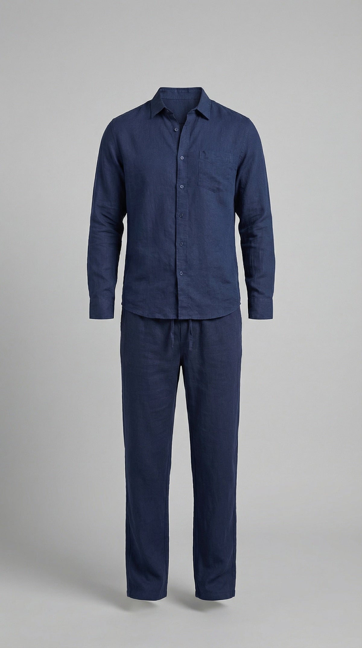 Sergio | Conjunto de Lino de Manga Larga Hombre Camisa y Pantalón
