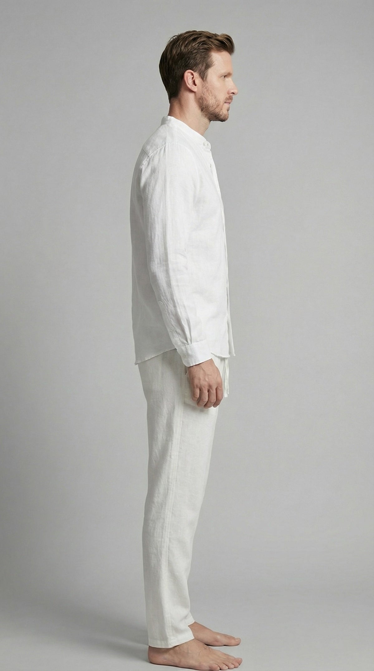 Sergio | Conjunto de Lino de Manga Larga Hombre Camisa y Pantalón