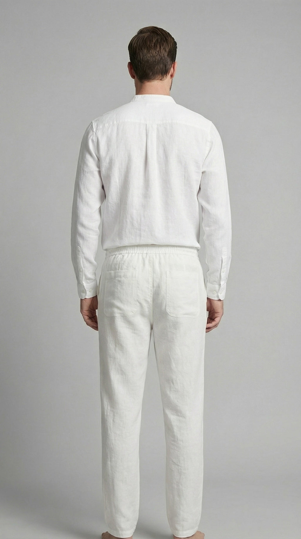 Sergio | Conjunto de Lino de Manga Larga Hombre Camisa y Pantalón
