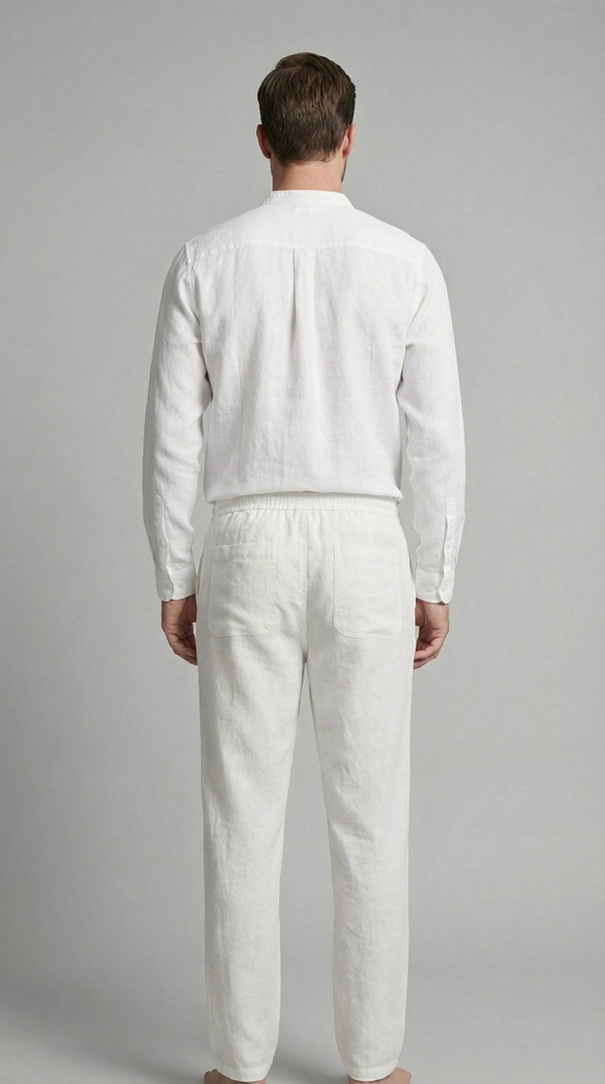 Sergio | Conjunto de Lino de Manga Larga Hombre Camisa y Pantalón