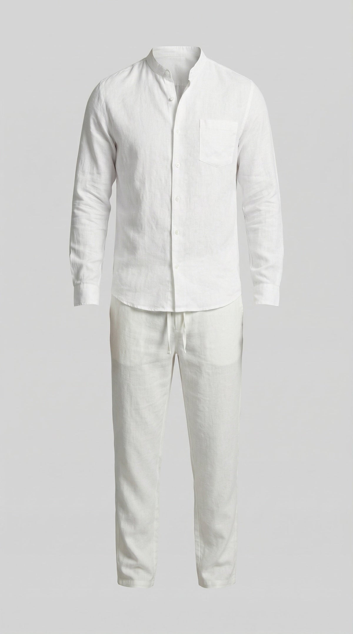 Sergio | Conjunto de Lino de Manga Larga Hombre Camisa y Pantalón