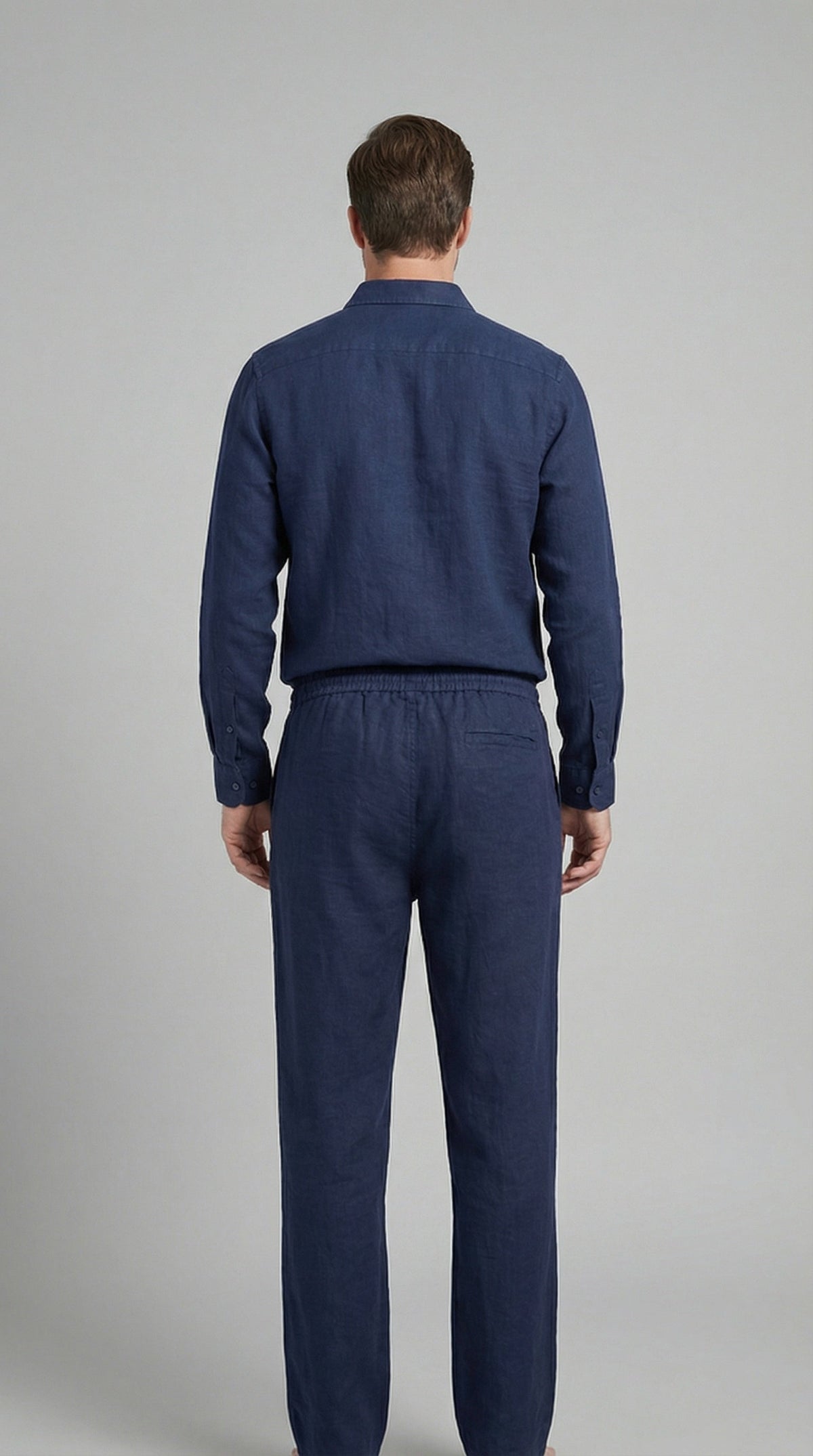 Sergio | Conjunto de Lino de Manga Larga Hombre Camisa y Pantalón